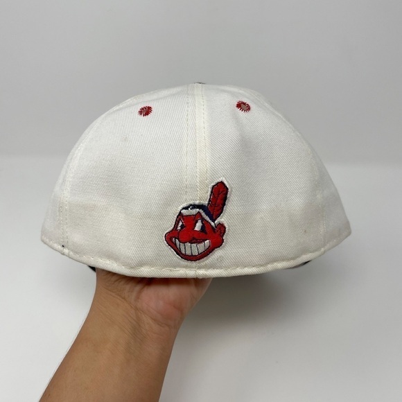 Vintage Cleveland Indians Hat by Pro Line MLB Made in USA - Picture 4 of 6